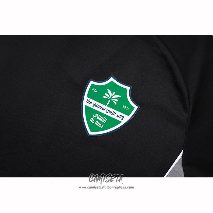 Chandal del Al-Ahli Saudi 2025-2026 Manga Corta Negro - Pantalon Corto
